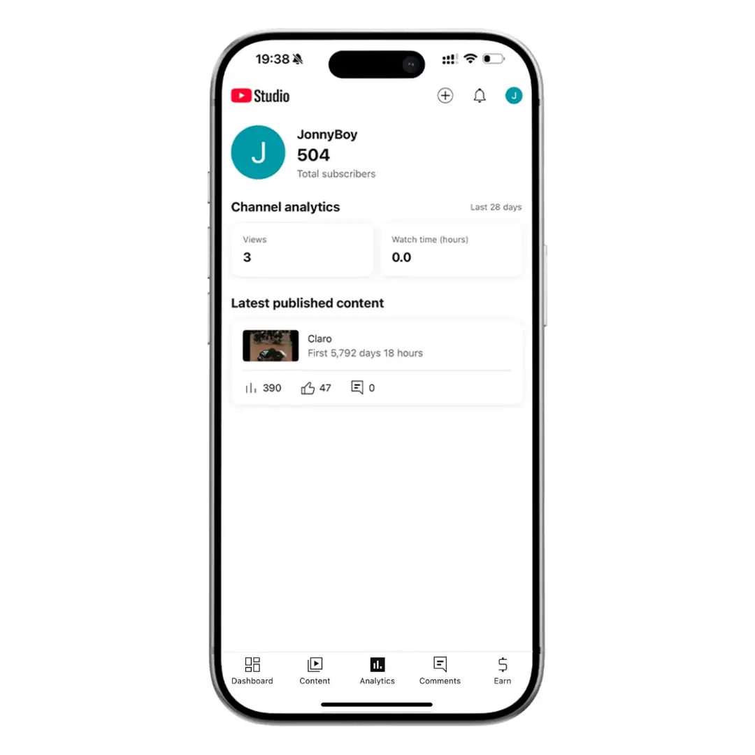 Comptes YouTube Agés - Image 1